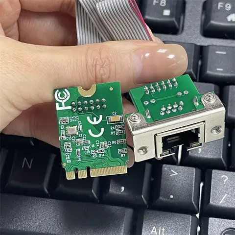 NEW Mini PCIE Gigabit Ethernet Network Adapter RTL8111H Chip 10/100/1000Mbps Mini PCI Express to RJ45 COM Port Lan Card