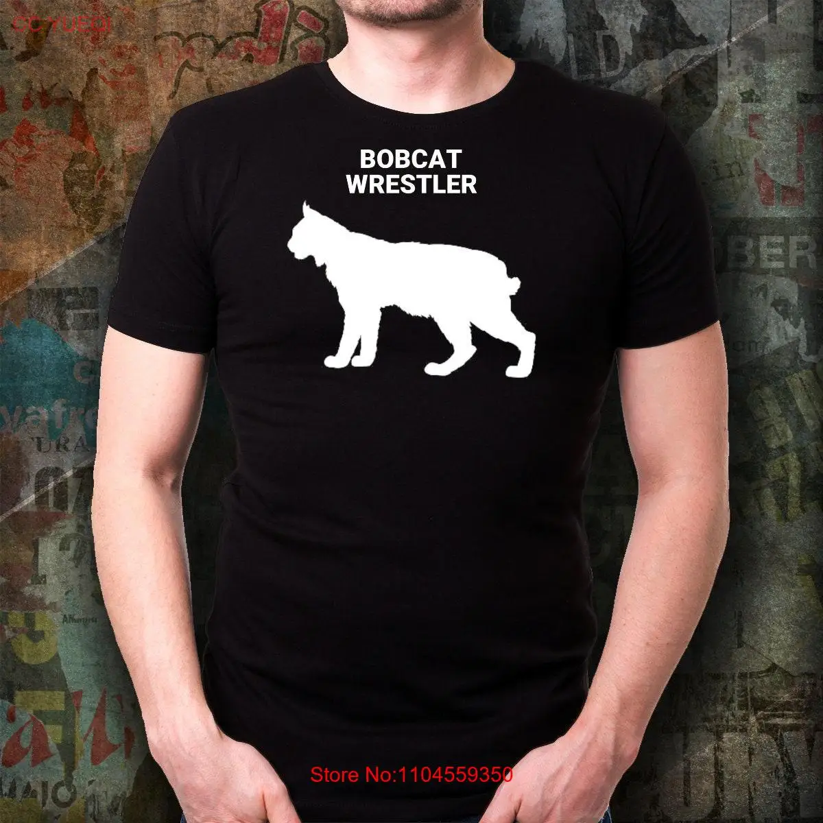 BOBCAT WRESTLER Lovers T-shirt Big Cat Mom voor dierenliefhebber Volwassen lange of korte mouwen