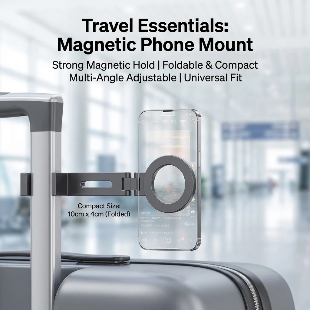ユニバーサル調整可能マグネット式スマホホルダー 柔軟な回転 - Phone Holder Airplane のレビューと価格
