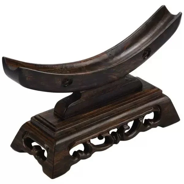 Wood Sword Stand Solid  Display Katana Holder   Crescent Shape for General Household Storage Rack storage