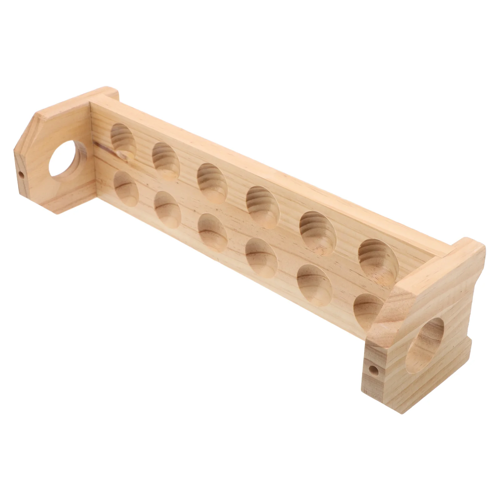 

1pc Kitchen Rack Stackable Trays Holder Display Stand Khaki Stackable Trays Wooden Egg Holder Organizers Egg Solution