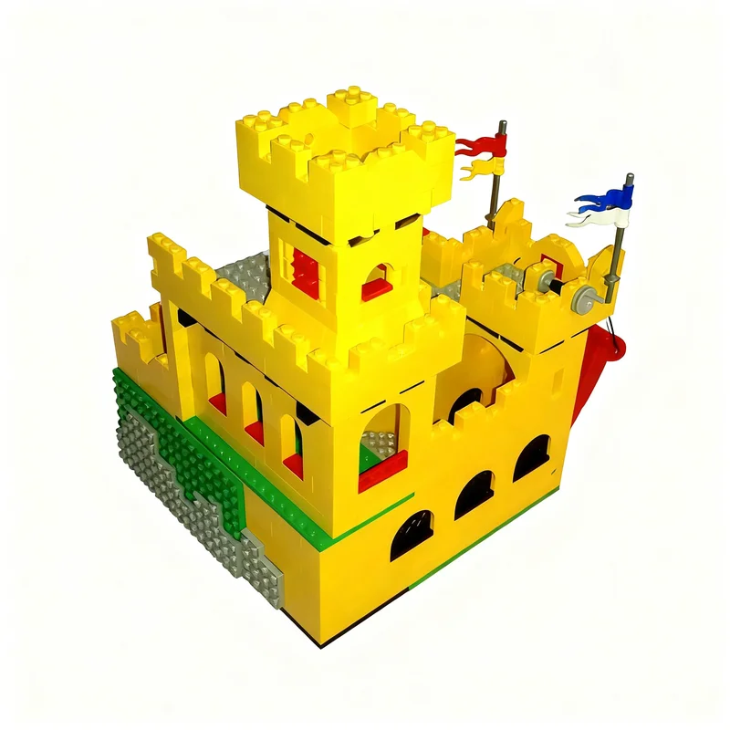 941pcs MOC 375-2 Classic Yellow Castle #6 Castle Classic Castle Model Building Blocks Construction Christmas Gift Toy Education