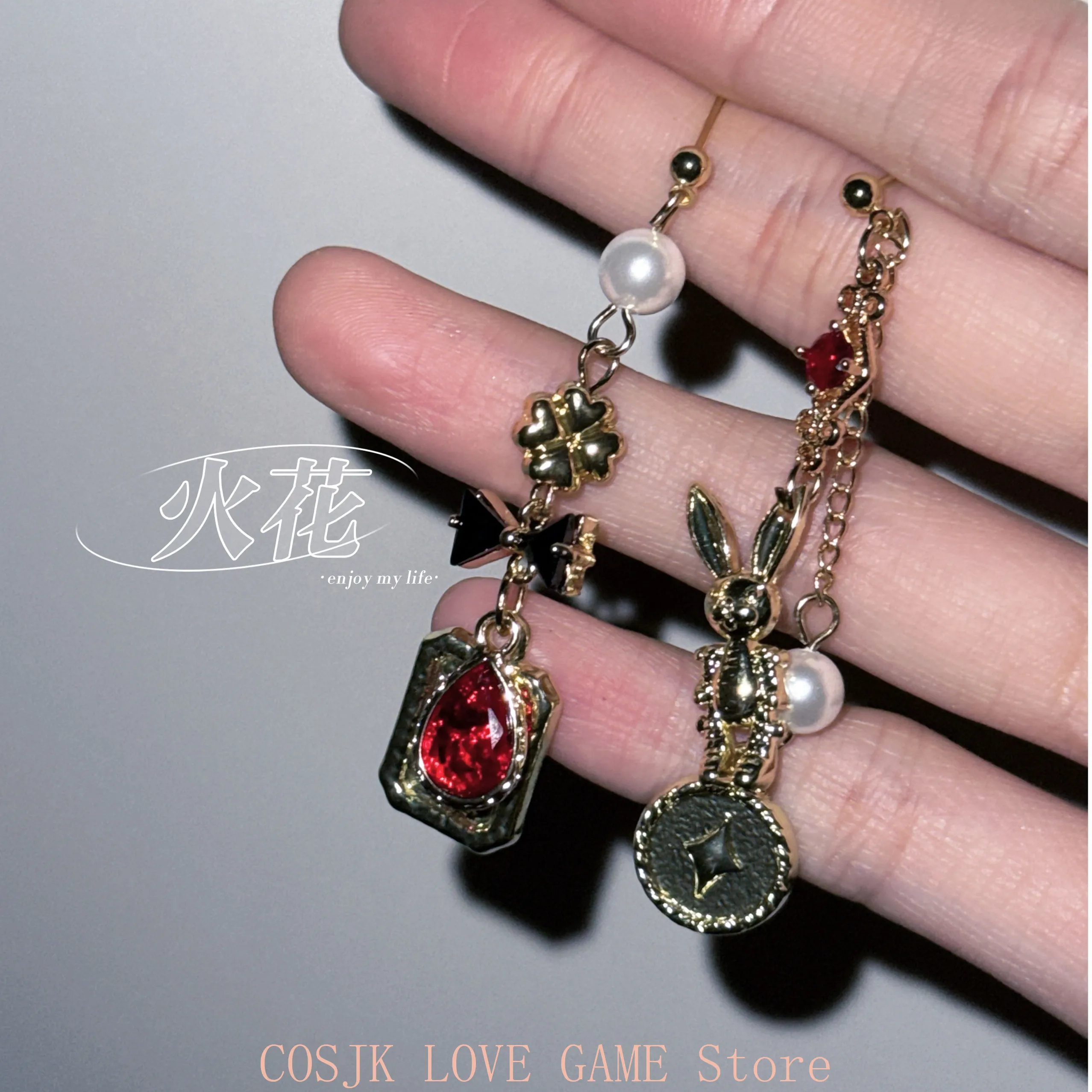 Pendientes de Moda con Diseño de Anime Honkai: Star Rail Sparxie, Accesorios de Cosplay, Regalo de Cumpleaños