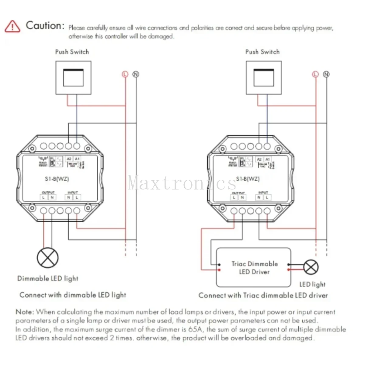 Tuya ZigBee LED Dimmer S1-B(WZ) AC Triac Dimmer R11 R6 1/4Zone Control Kit Smart Tuya APP Push Switch Dimmer for LED Strip Light