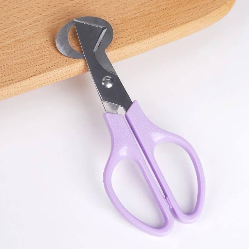 Tijeras de 6 colores, herramientas de cocina para evitar cortes y cortes, tijeras multifuncionales para cáscara de huevos de codorniz, tijeras para huevos de pájaro de acero inoxidable