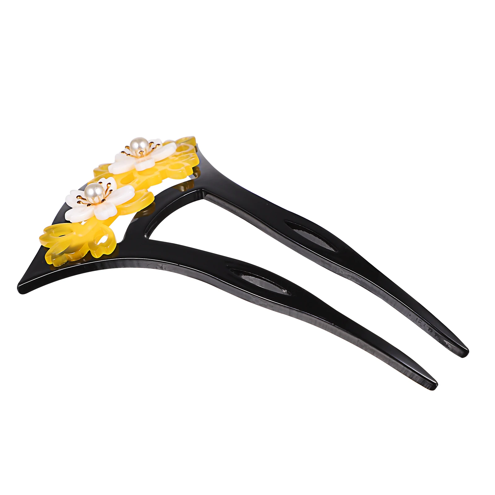 

1pc Elegant Acrylic Hairpin Chinese Style Sticks U Shape Design Retro Headdress Hanfu Matching Perfect Wedding Occasions