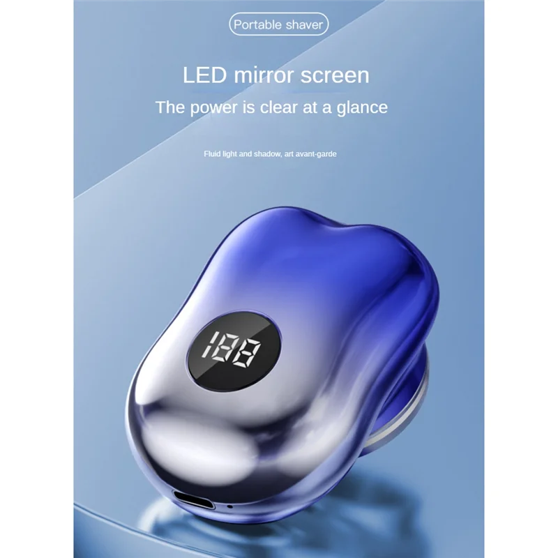 

A66I Портативная USB-электрическая мини-бритва, дорожная бритва для мужчин, карманная электробритва, триммер для бороды, цифровой дисплей, C