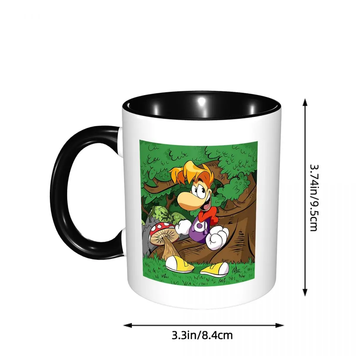 Cartoon Games Rayman Legends Mug Funny Ceramic Coffee Cups Tea Mugs Milk Cup Drinkware Gift for Friends
