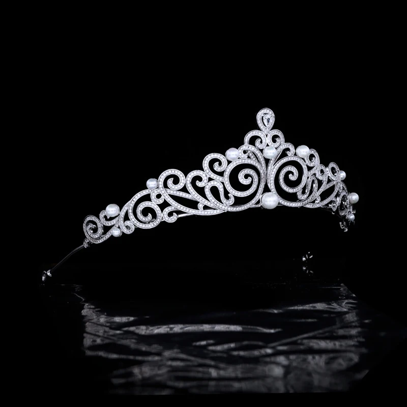 Himstory-Couronne de Perles de Mariage pour Patients, Diadème Rétro Européen, Accessoires de Cheveux de ix, Cadeaux de Coiffure, Nouvelle Collection