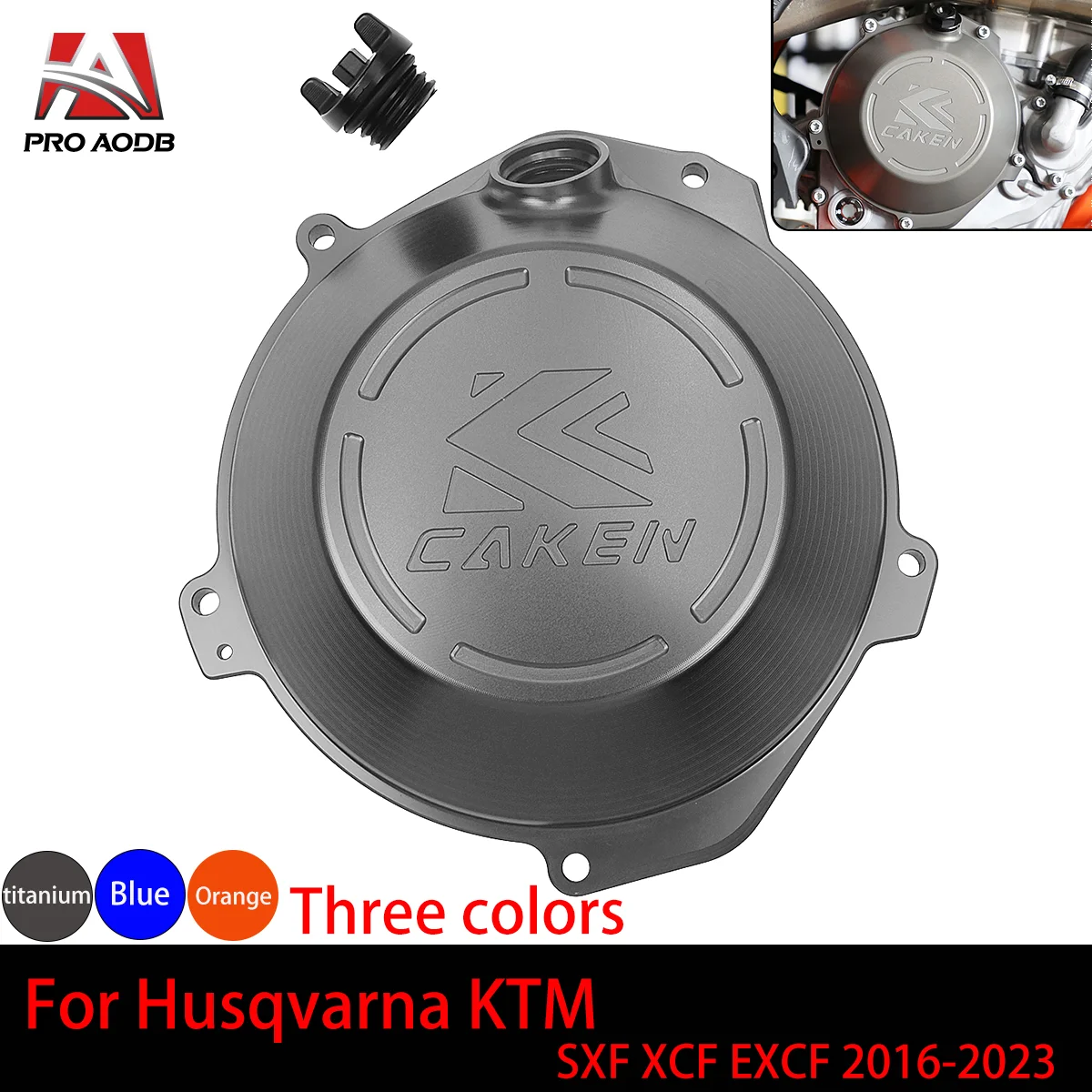 

Motorcycle Aluminium Clutch Guard Cover Protector for Husqvarna FC FE FX 250 300 350 2016-2021 2022 for KTM SXF XCF EXCF EXC-F