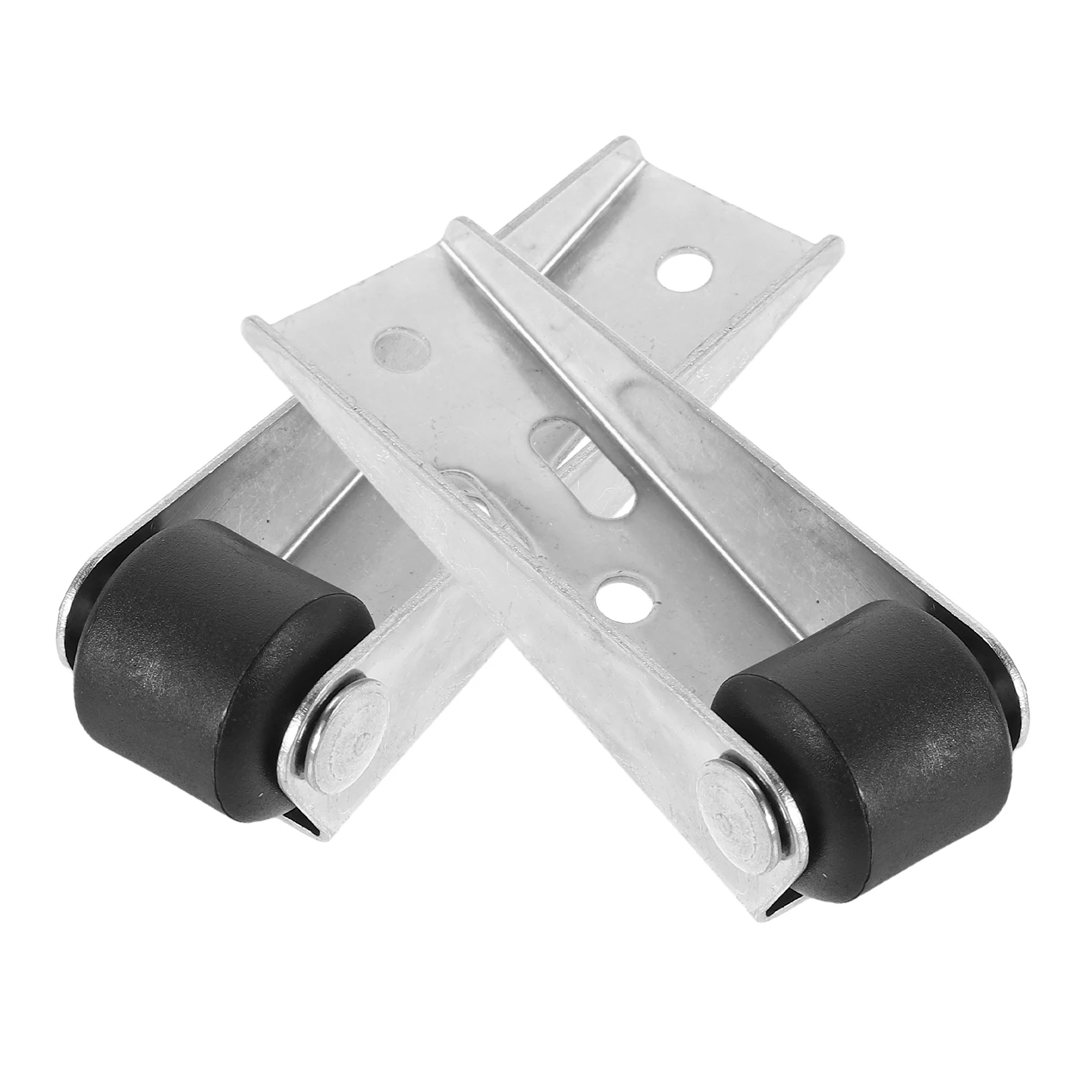 

2 Sets Pullax Support Wheel Drooping Pulley Counter Anti-droop Door Bottom Garden Wooden Galvanized for Gate