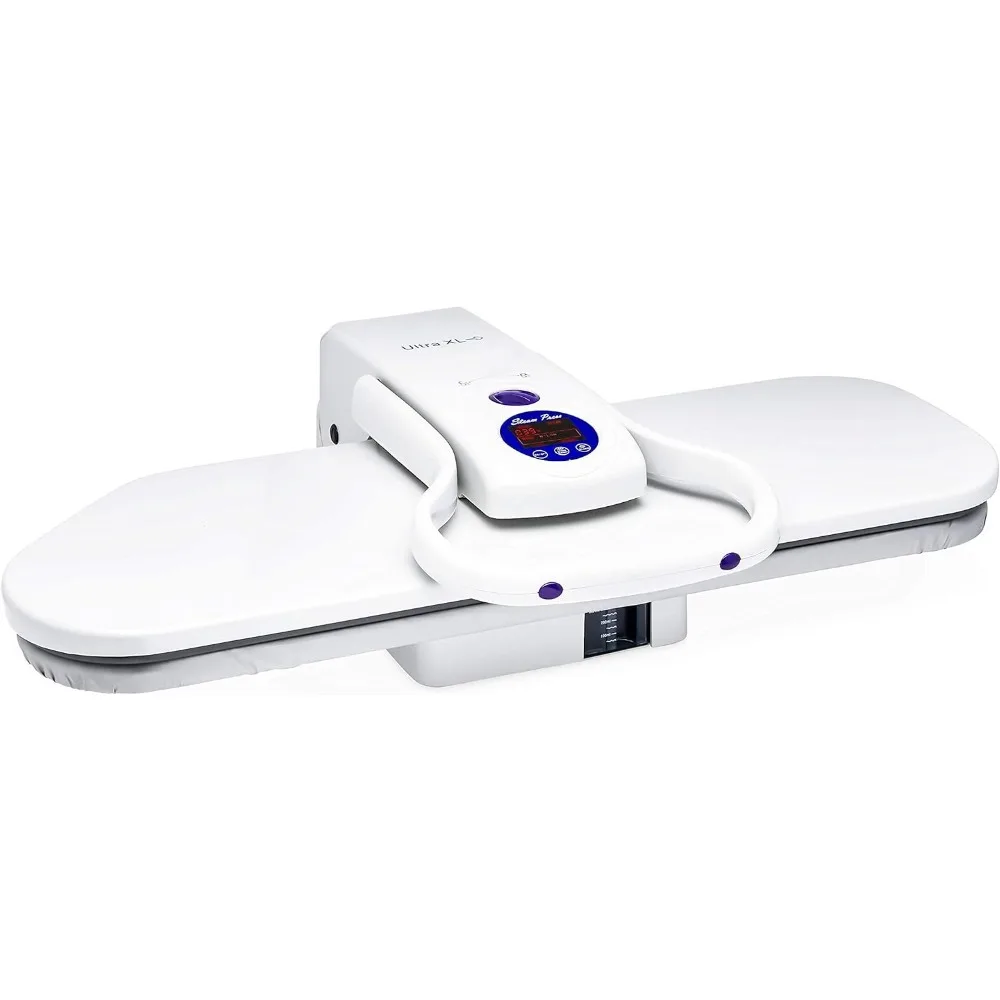 

Oversize Pressing Iron/Steam Press | Ultra XL Electronic Iron Press w/ 100LBs. of Pressing Pressure for Home/Business | Multiple