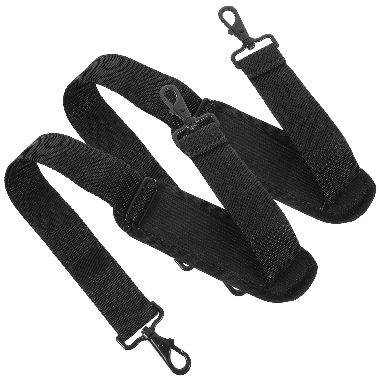 

2 pcs Instrument Bag Straps for Guitar Case Belts Adjustable Length Black Clarinet Polyester Cotton Camera Bags Accessories Bass