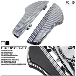 Driver Floorboards Rider Footboard Large Foot Rests Fit For Harley Freewheeler FLRT Revival FLH Heritage Softail Classic Fat Boy