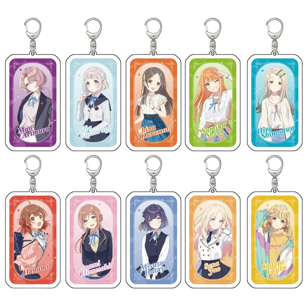 Anime Peripheral Store THE IDOLM@STER Saki Temari Kotone Mao Lilja Acrylic Keychain Pendant Ornamen Fans Charm Gifts About 6cm