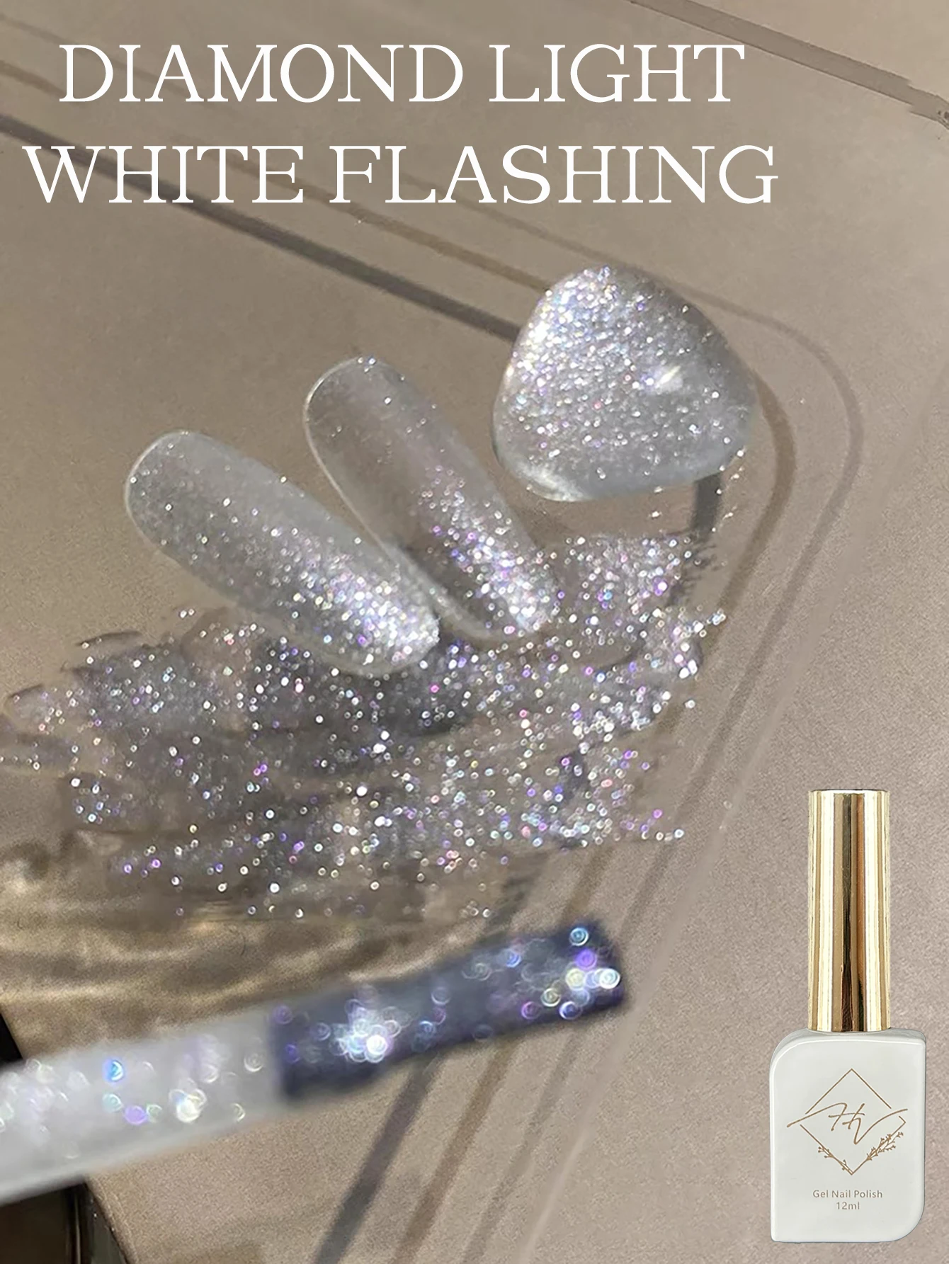 

ZH Carat Blue Glitter Gel Nail Polish 2024 New Product Popular Sequins Popular High Density Glitter Nail Art DIY Christmas Nails