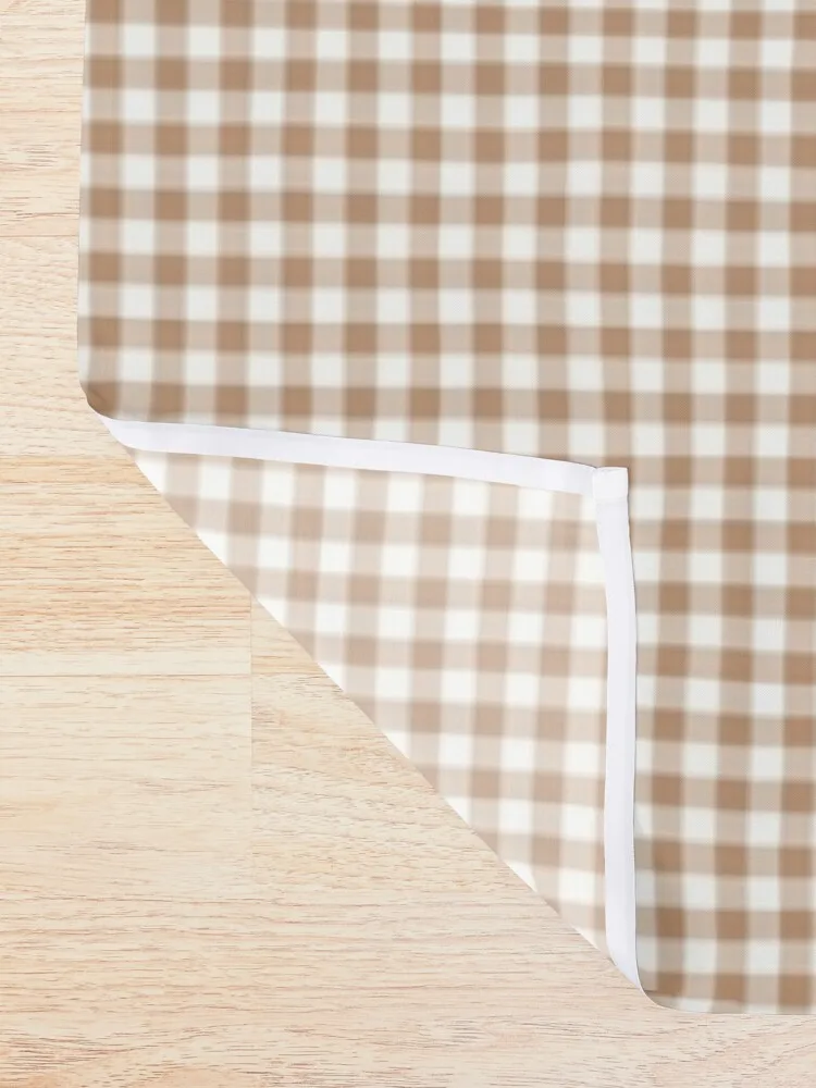 Light Brown Gingham Check Plaid Shower Curtain Modern Accessory Bathrooms Bathroom And Shower Products Curtain