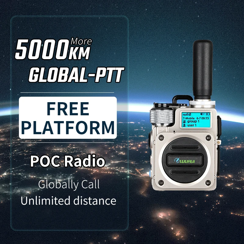 Портативная рация Global-PTT G6 POC, военная приемопередающая радиостанция большого радиуса действия 4G, двусторонняя радиосвязь, Интернет,