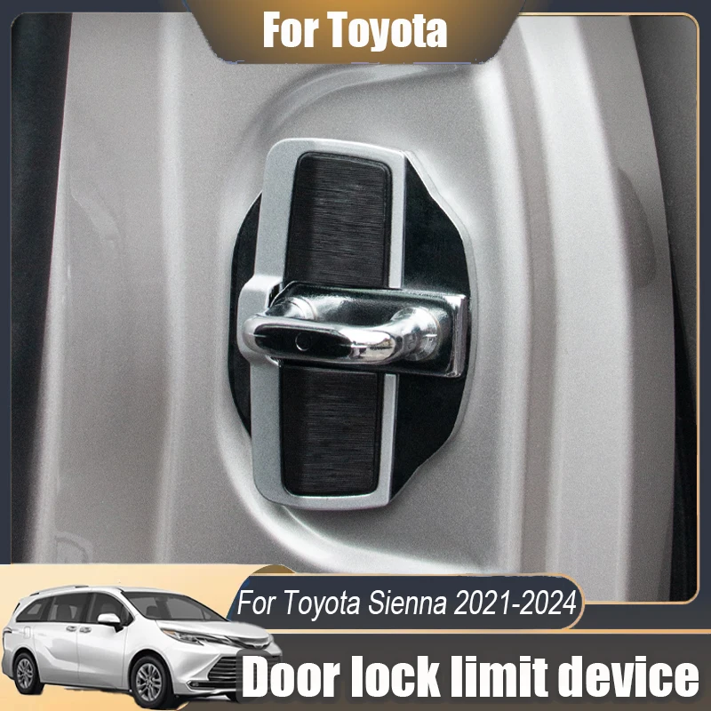 For Toyota Sienna 2021 2022 2023 2024 TRD Front Door lock limit device Door latch limiter buffer Auto exterior modification