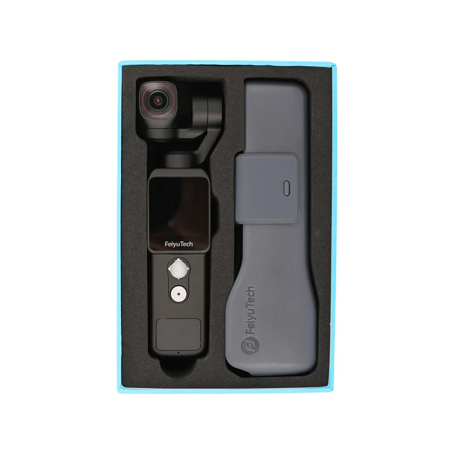 2025 4K Video Action Camera With Phone Light Handheld 3 Axis Gimbal Stabilized Mic 130 Degree View 12MP Photo 4xZoom Feiyu Pocke