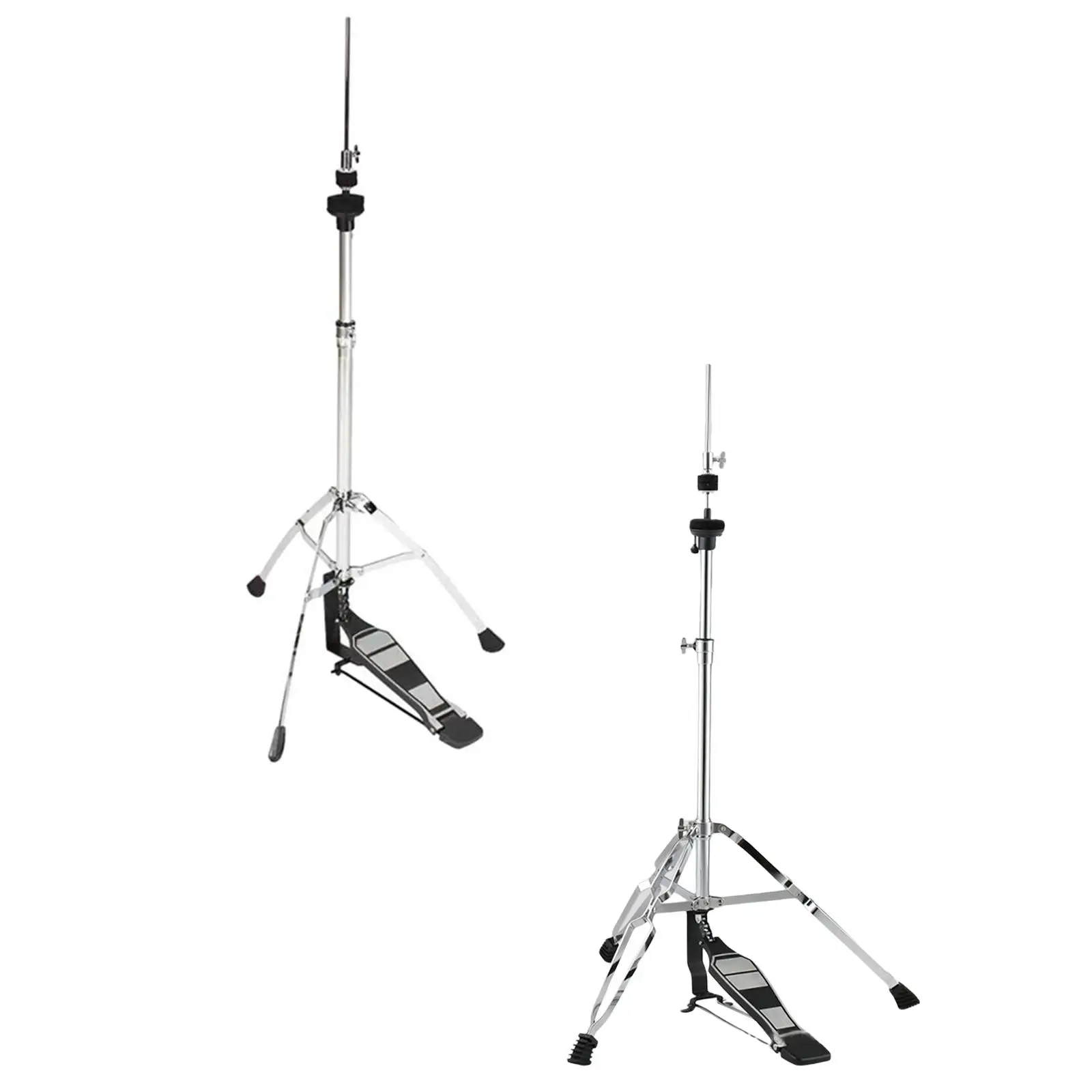 Hi Hat Tripod Stand, Drum Stand, Height Adjustable, Long Footboard Cymbal Arm,