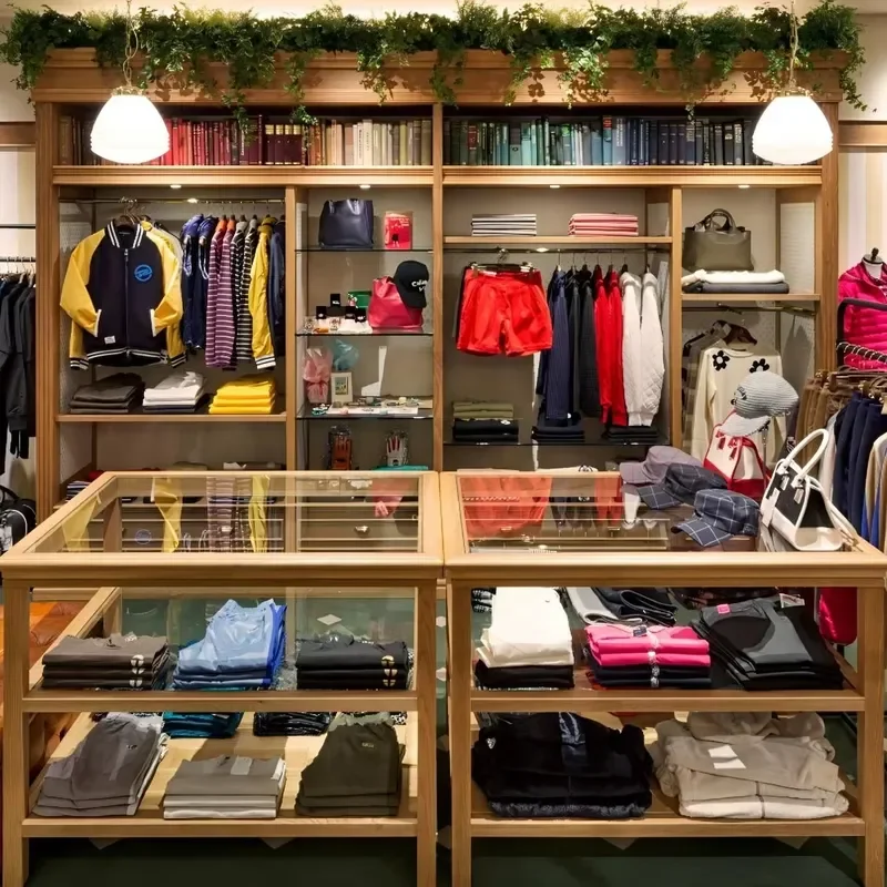 Fire Shopping Mall Clothes Shop Open Display Cabinets Clothing Store Display Store Clothes Rack Display