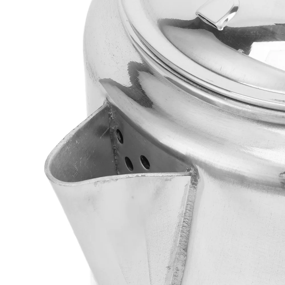 3L Capacity Tea Kettle V Shaped Spout Aluminum Alloy Hot Water Kettle With Lid Fast Heat Conduction Coffee Percolator Pot