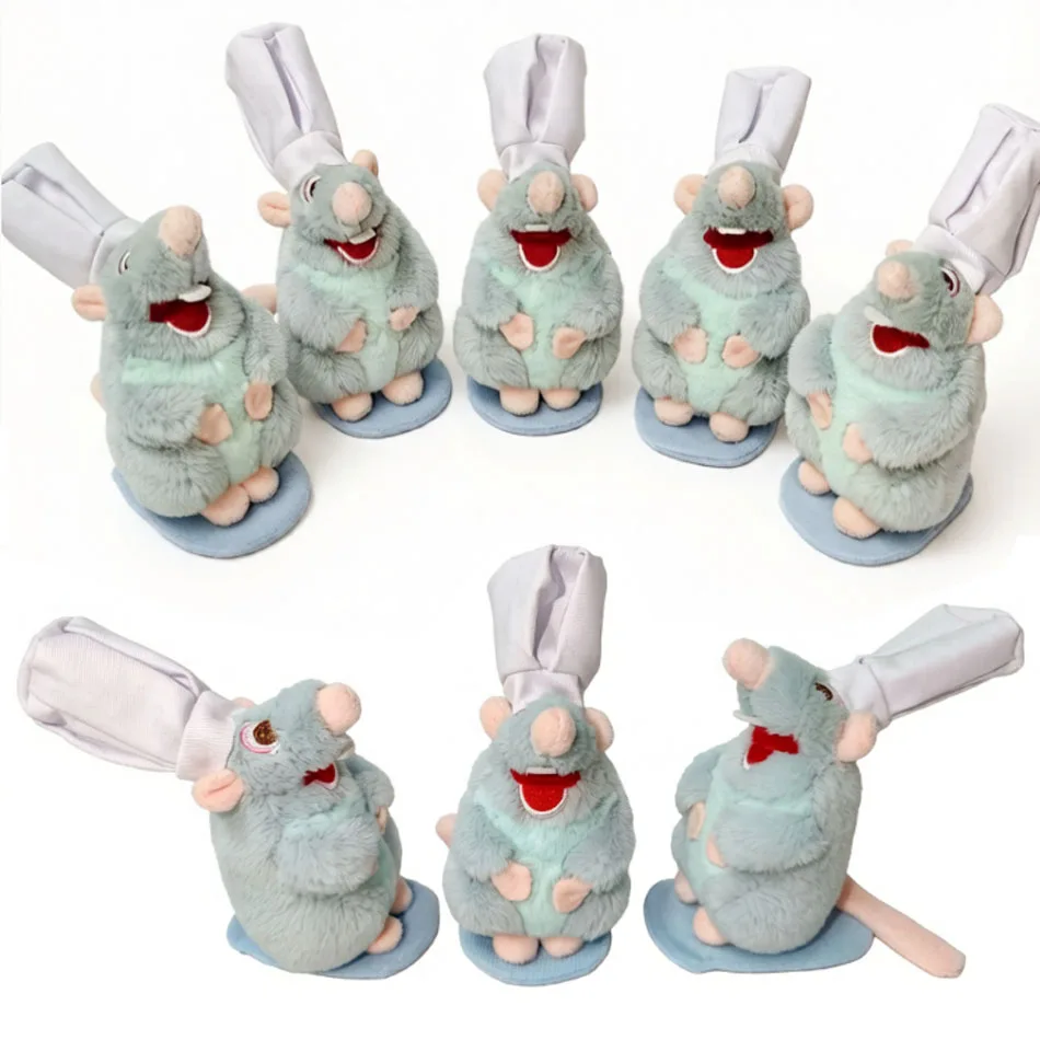 Anime 15cm Ratatouille Chef Remy Magnetic Plush Toy Room Decora Doll Kid Shoulder Plush Doll Decoration Headband Toys “”Gifts