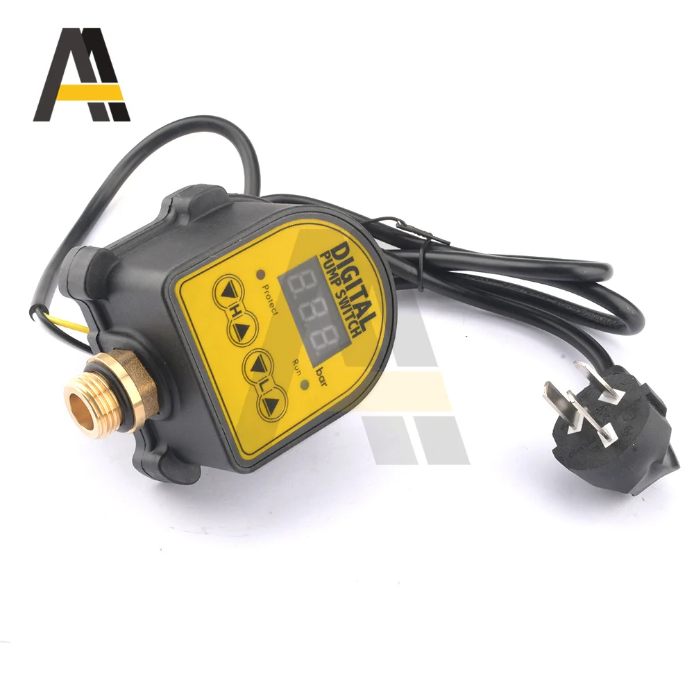 AC 220V Water Pump Digital Switch Shortage Pressure Switch Controller Automatic Eletronic Air Pump Compressor Controller Tool