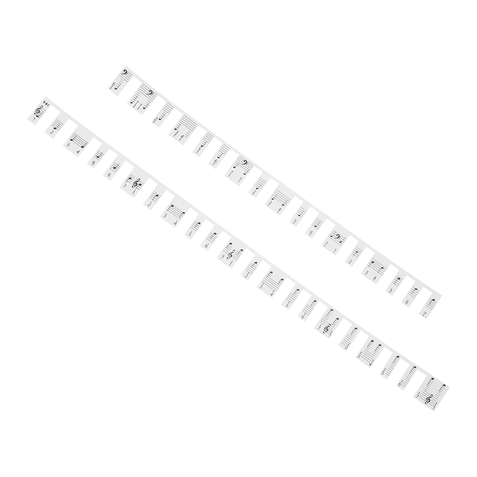 

2 Pcs Piano Keyboard Sticker Label Stickers for Adults Decals Introductory 88-key