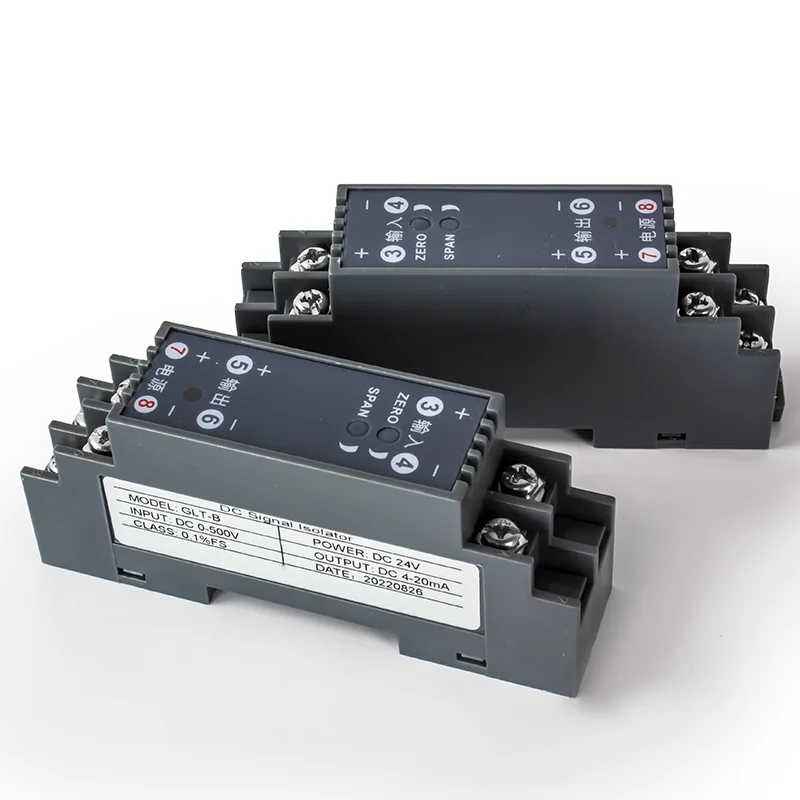 DC 24V analoge signaalomzetter 4-20mA naar 0-10V analoge signaalisolator 1 in 1 uit Sterke veelzijdigheid Signaalisolatieverdeler