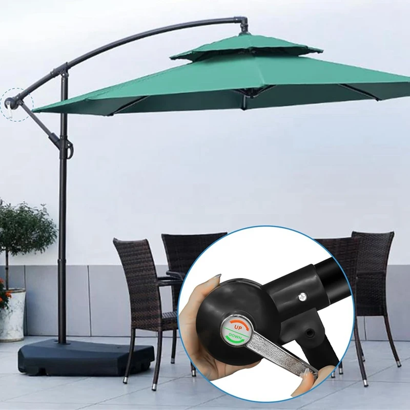 Cantilever Umbrella Parts, Patio Umbrella Holder Rocking Handle Adjustable Umbrella Stand Parts Patio Umbrella Parts