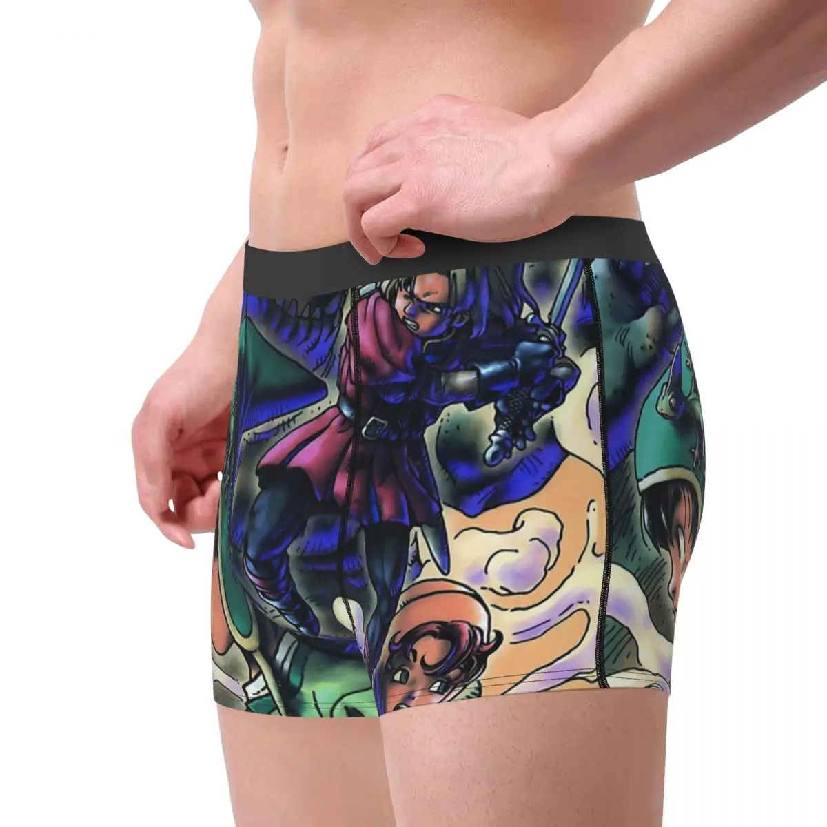 Dragon Quest Warrior Dragonlord Hero Slimes Game Draw Underpants Cotton Panties Men's Underwear Sexy Shorts Boxer Briefs