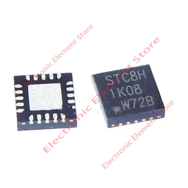 2PCS STC8H1K08-36I-QFN20 Microcontroller QFN-20 STC8H1K08