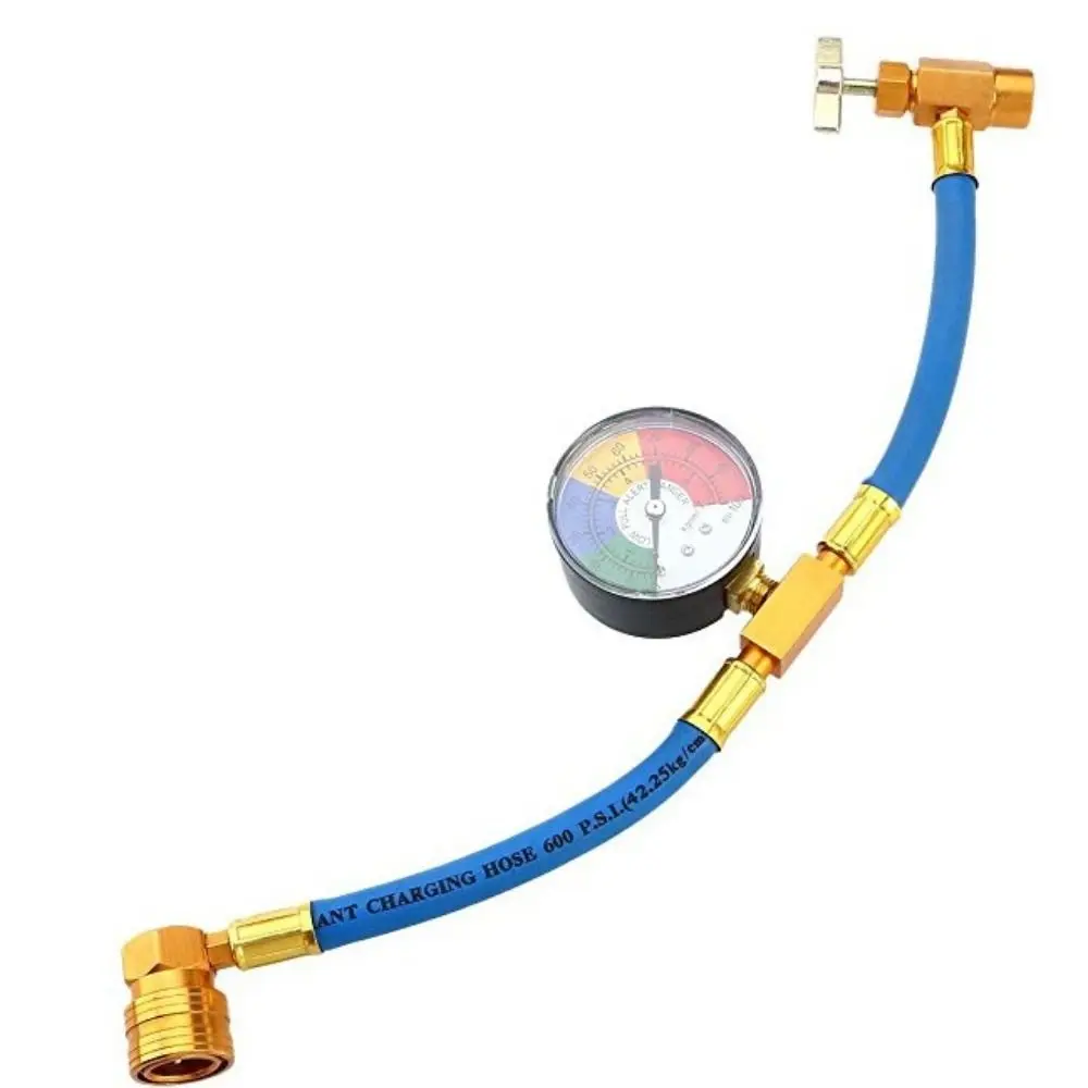 Gauges Refrigerant Recharge Kit Manometer Adapter Air Conditioning Filler Kit Continuous Refill Professional