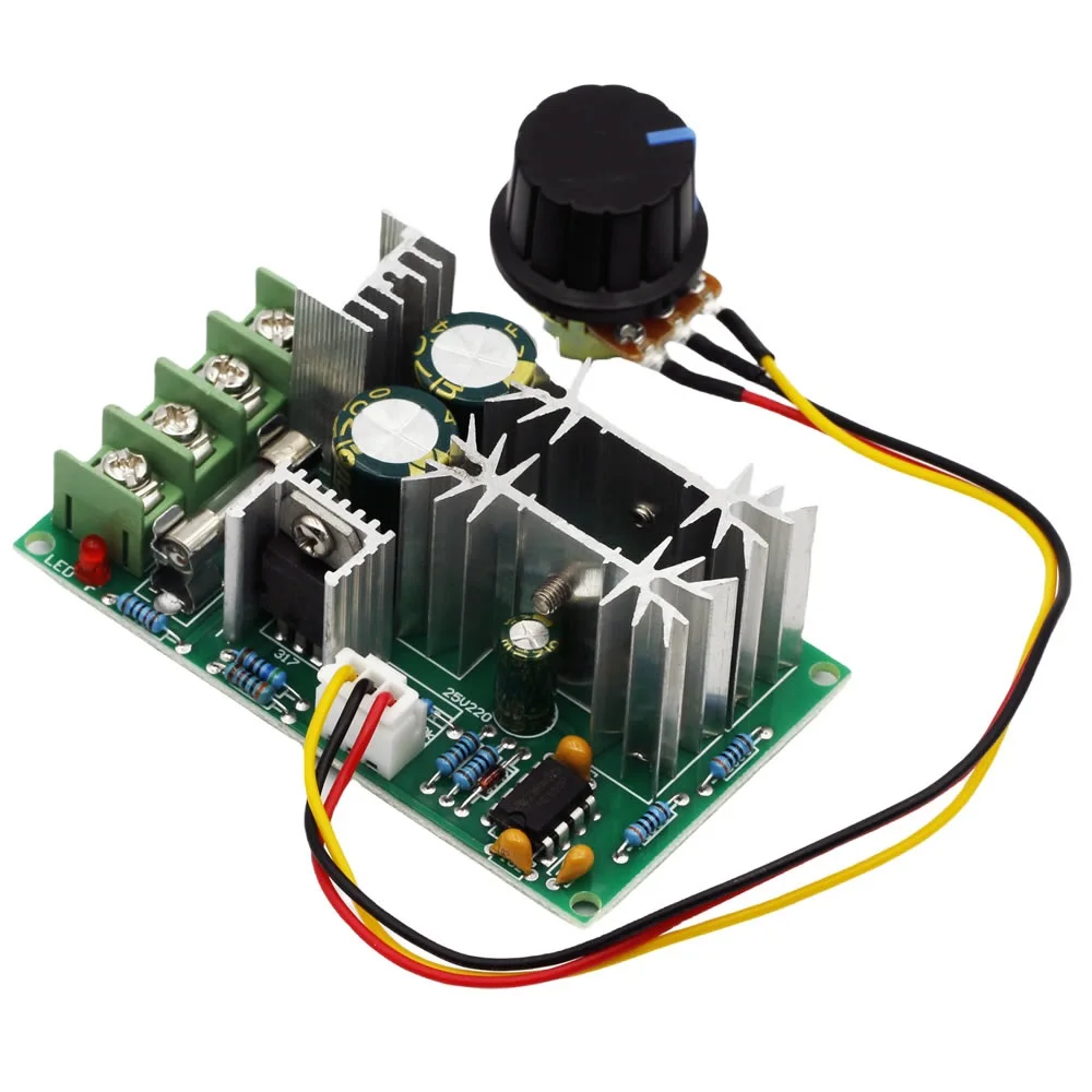 DC10-60V  Motor Speed Control PWM Motor Speed Controller Switch 20A Current Voltage Regulator High Power Drive Module