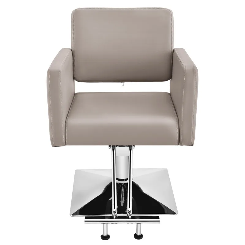 Gray Barber Chair Hydraulic Hair Styling Beauty Spa Salon Equipment