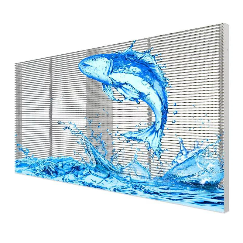 Factory Window Glass P3.9 Led Screen Digital Display Advertising Video Wall Transparent Led Screen