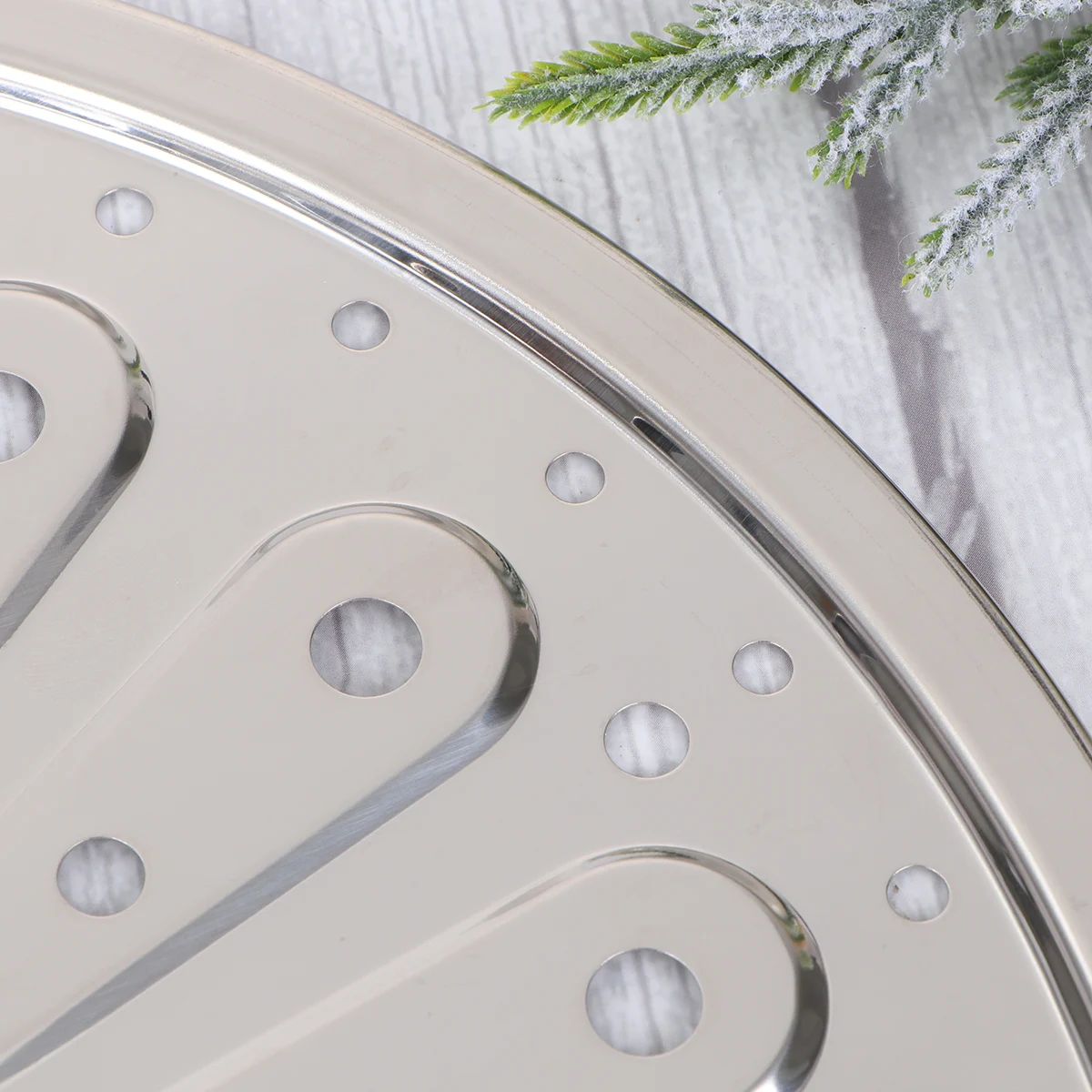 

Stainless Steel Steamer Rack Canning Pot Round Plate Food Grade Rust Resistant Kitchen Bartender Tools Steam Baking