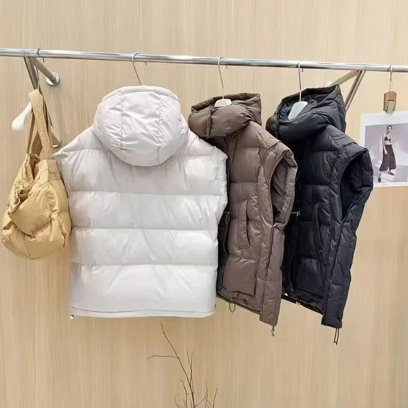 Down Jacket for Women Vest Thick Warm New Arrival Waistcoat Inspired Oversized Quilted Puffer Jacket Sleeveless Soft Thermal
