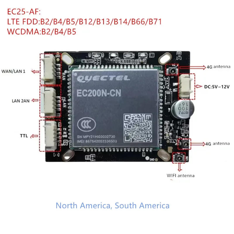 QCA9531 4G WiFi PCBA Router Module support Open-Wrt TTL  WIFI  4G router sim CPE