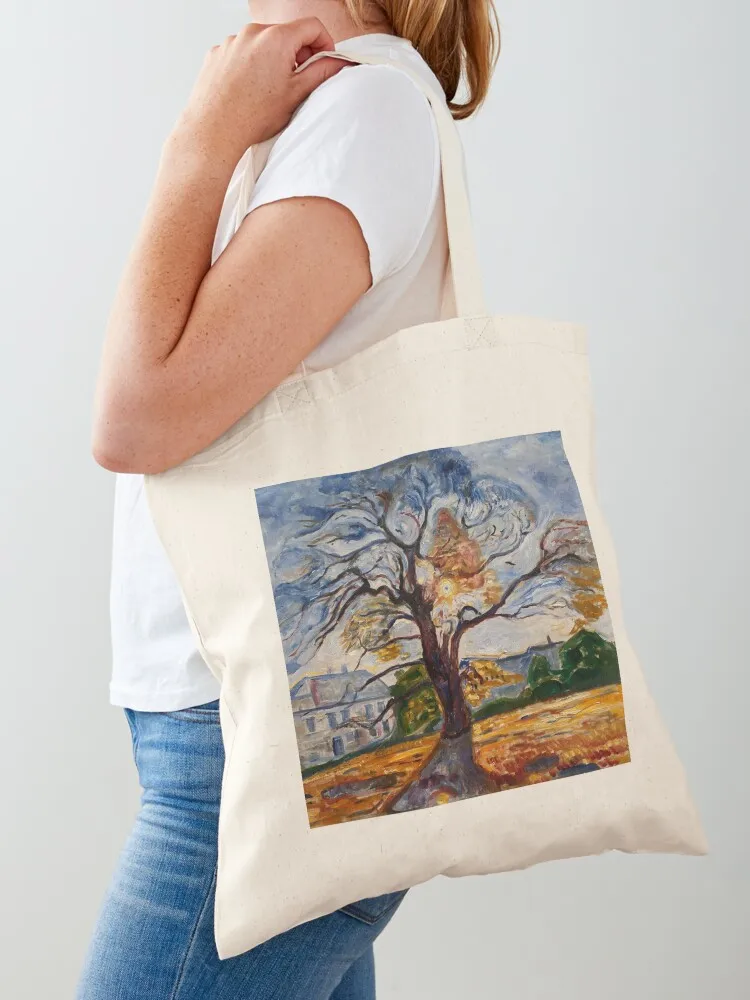 

The Oak - Edvard Munch Tote Bag Canvas shoulder bag university shopper bag free delivery bags female