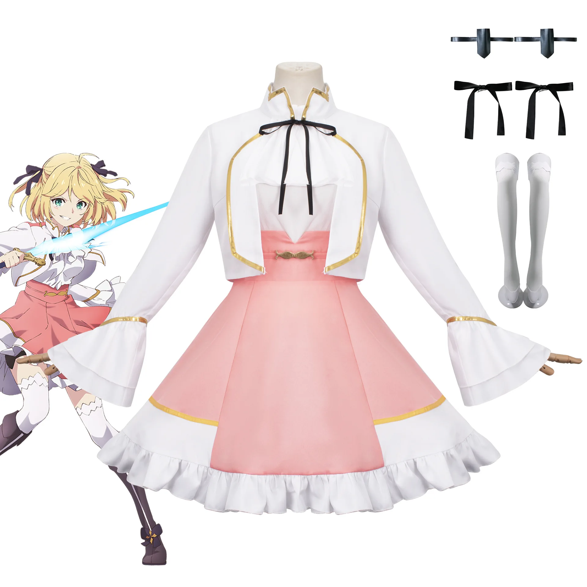 

Tenten Kakumei Yufiria Mazenta Yufiria Fizu Parettia Cosplay Dresses Anisphia Wynn Palettia Marauder Princess Anime Costumes