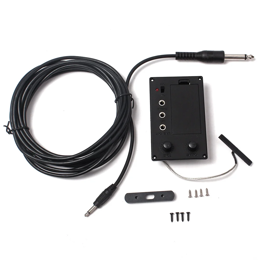 

1Set Violin Pickup Equalizer Silent Preamp Mute Accessory Output Cable Lightweight Portable Charming Violin Pickup