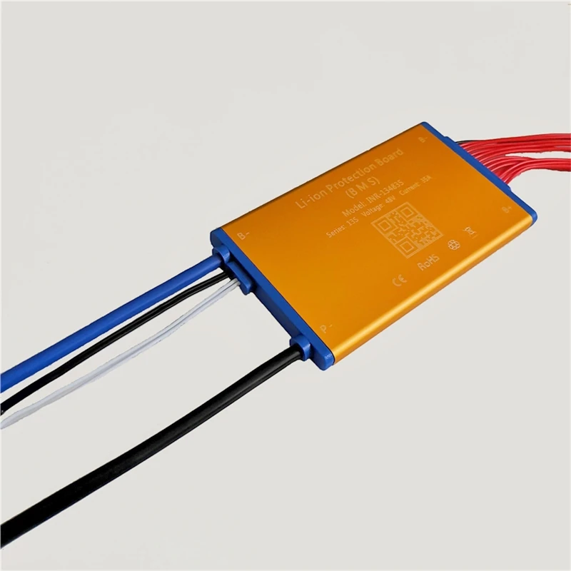 13S 48V 15A 25A 35A Li-ion Battery BMS PCM PCB with Balance Temperature Protection & on/off Switch Lithium Battery Accessories