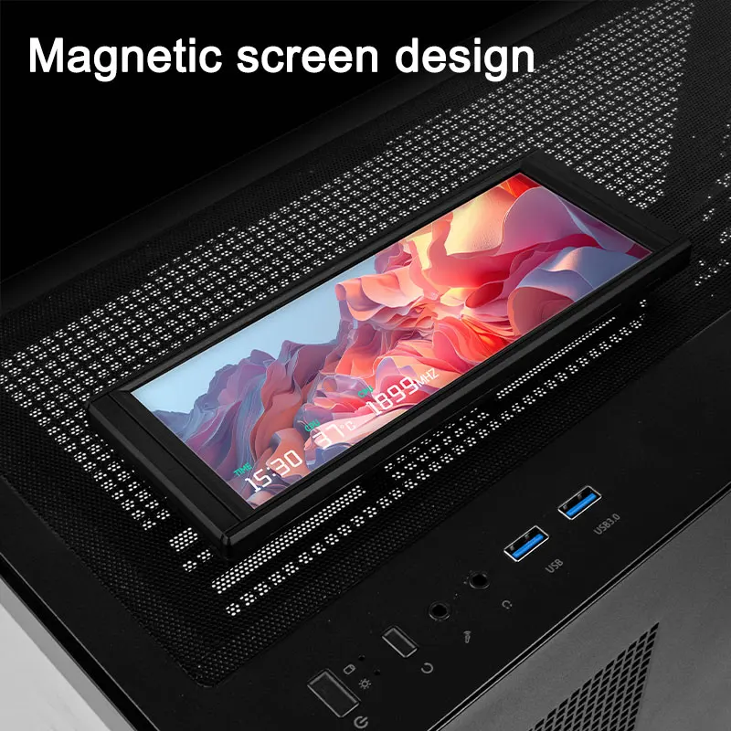 

Thermalright TROFEO VISION LCD IPS LCD Display screen，6.86 inches/magnetic/1280*480 resolution/USB Type-C port