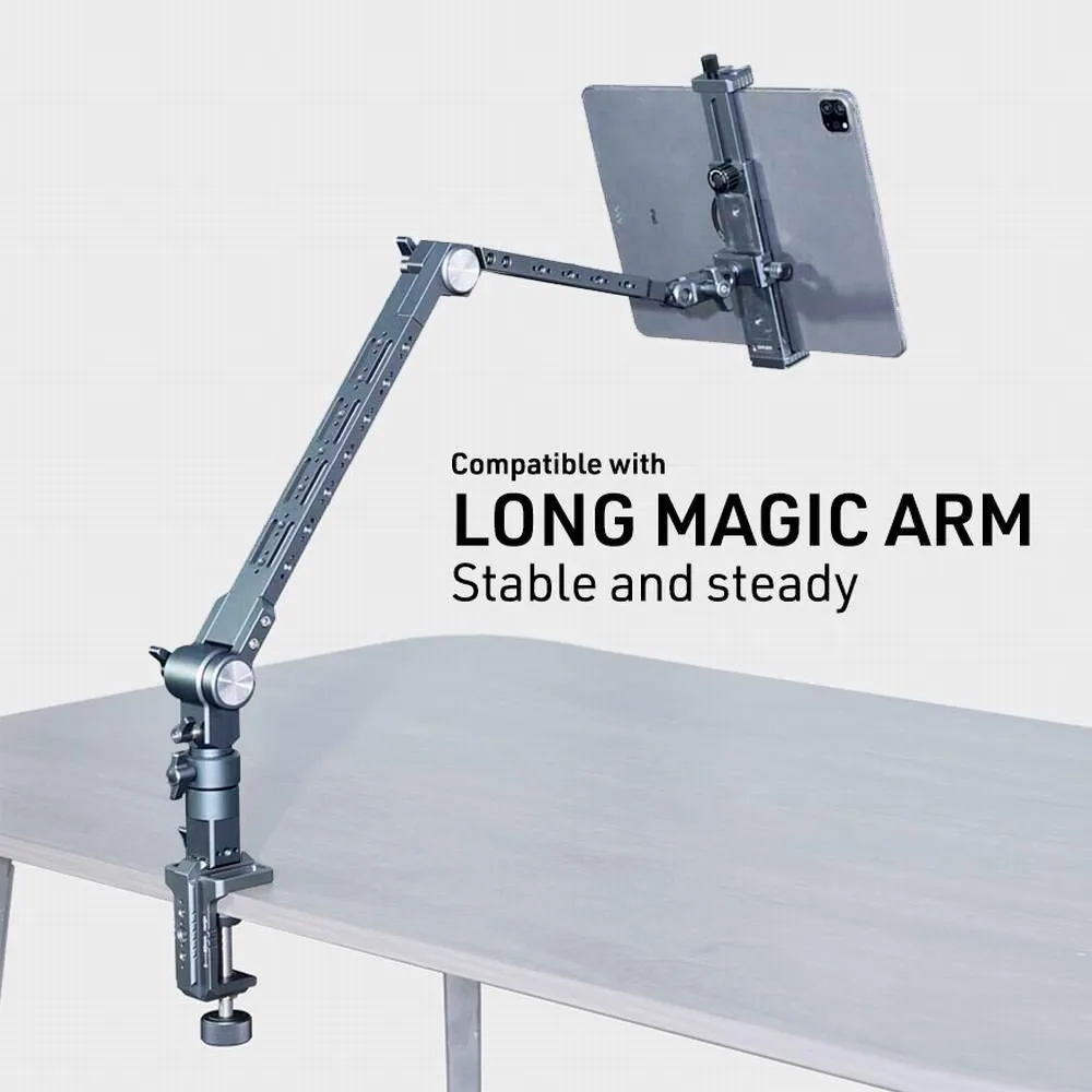 LEAPLIGHT Flexible Magic Arm W C-Clamp Overhead Camera Mount 360°Rotatable Cantilever Stand ArticulatingArm for Phone/iPad Stand