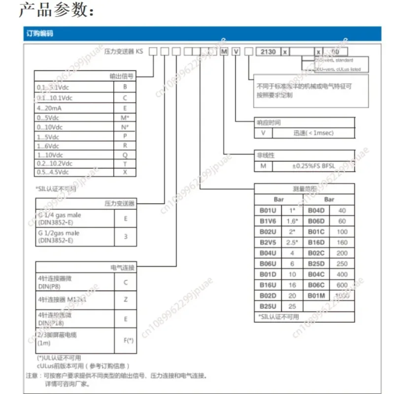 0-250bar 0-10V Hydraulic Servo Pressure Transducer Industrial Oil Pressure Sensor For Injection Molding Machine Equipment