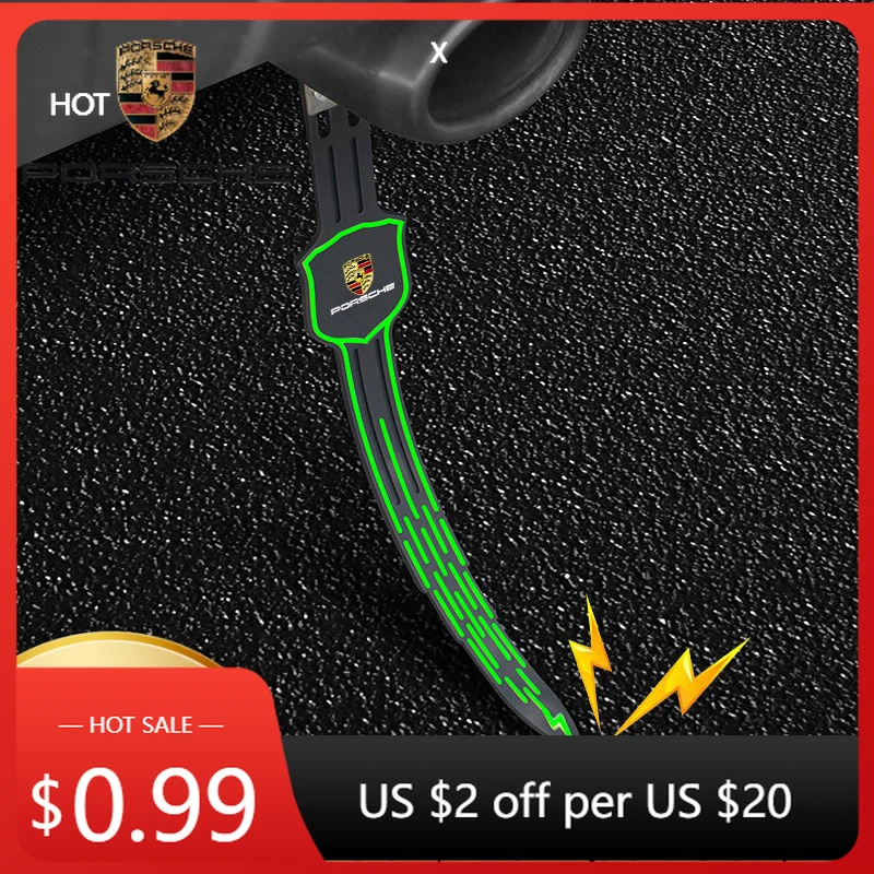 

Наклейка на автомобиль для Porsche Cayman, Cayenne, 911, Macan, светящаяся электростатическая лента для буксировки, антистатические аксессуары для Porsche 911