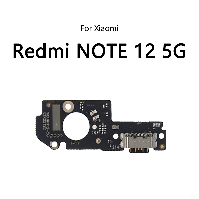 USB Charge Dock Port Socket Jack Connector Flex Cable For Xiaomi Redmi NOTE 12 Pro Plus Turbo 12S 4G 5G Charging Board Module